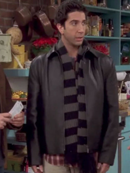 David Schwimmer Friends S03 Ross Geller Leather Jacket