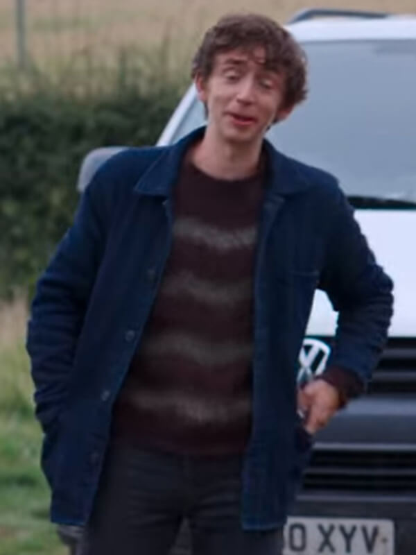 Davis McCardle Black Mirror S06 Blue Corduroy Jacket