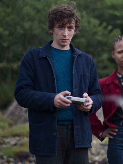Davis McCardle Black Mirror S06 Blue Corduroy Jacket