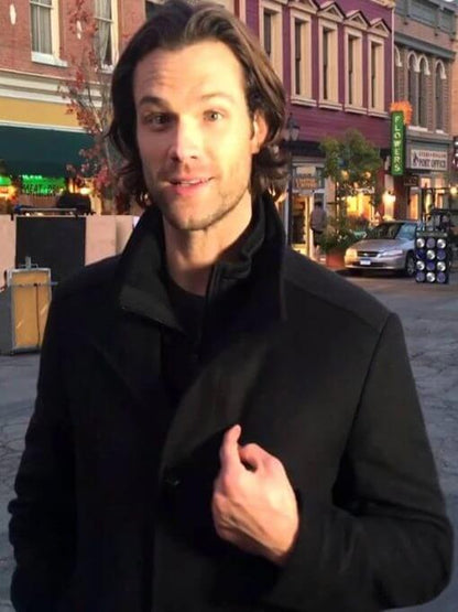 Dean Forester Gilmore Girls Black Wool Coat