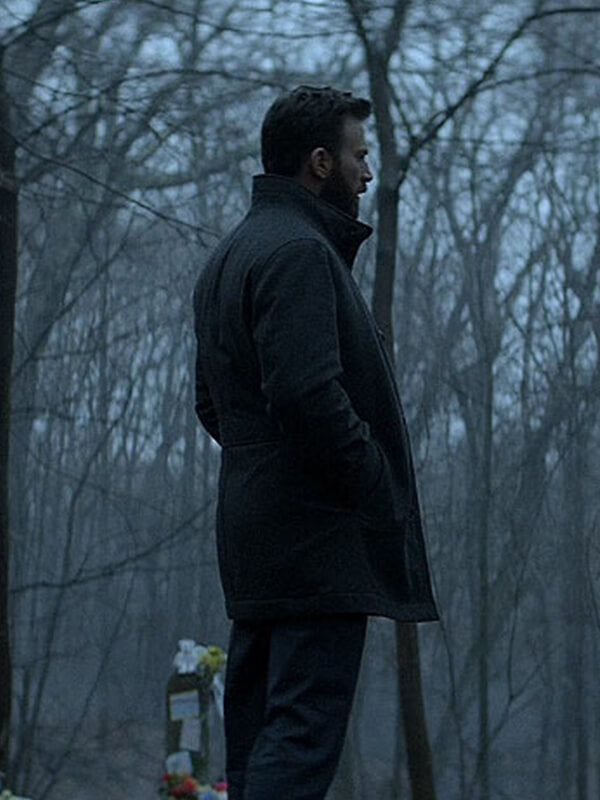 Defending Jacob Chris Evans Gray Wool Coat