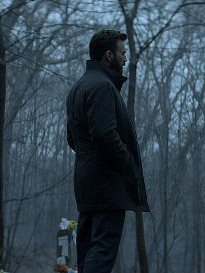 Defending Jacob Chris Evans Gray Wool Coat