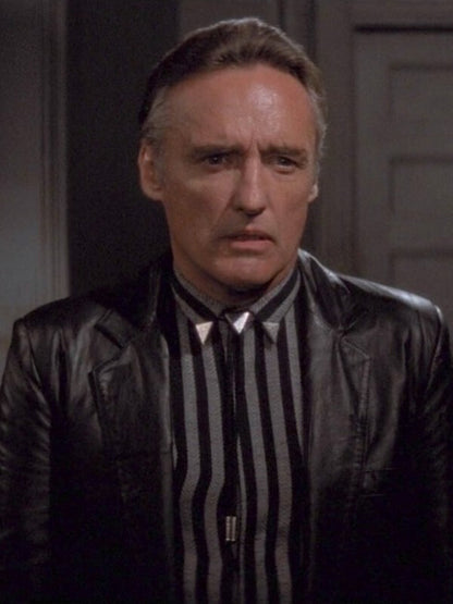 Dennis Hopper Blue Velvet 1986 Black Leather Jacket