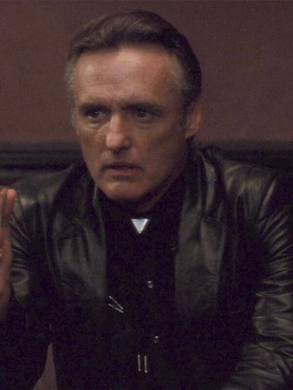 Dennis Hopper Blue Velvet 1986 Black Leather Jacket
