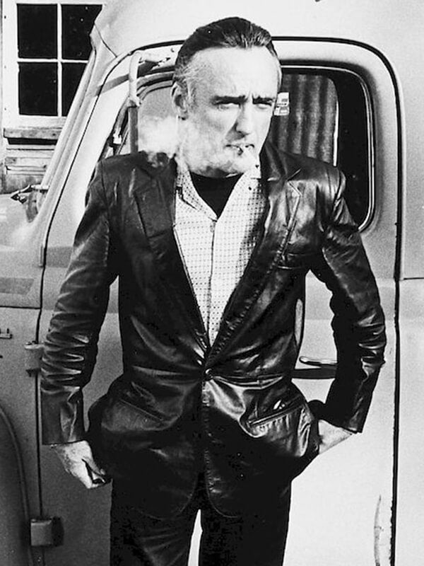 Dennis Hopper Blue Velvet 1986 Black Leather Jacket