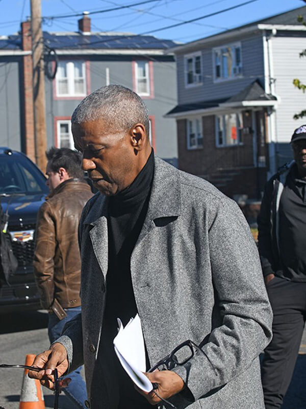 Denzel Washington Here Comes the Flood 2026 Gray Jacket