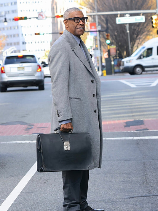 Denzel Washington Here Comes the Flood 2026 Wool Coat