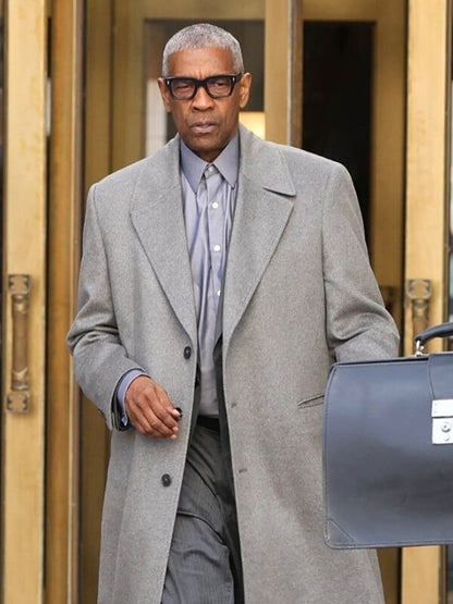 Denzel Washington Here Comes the Flood 2026 Wool Coat