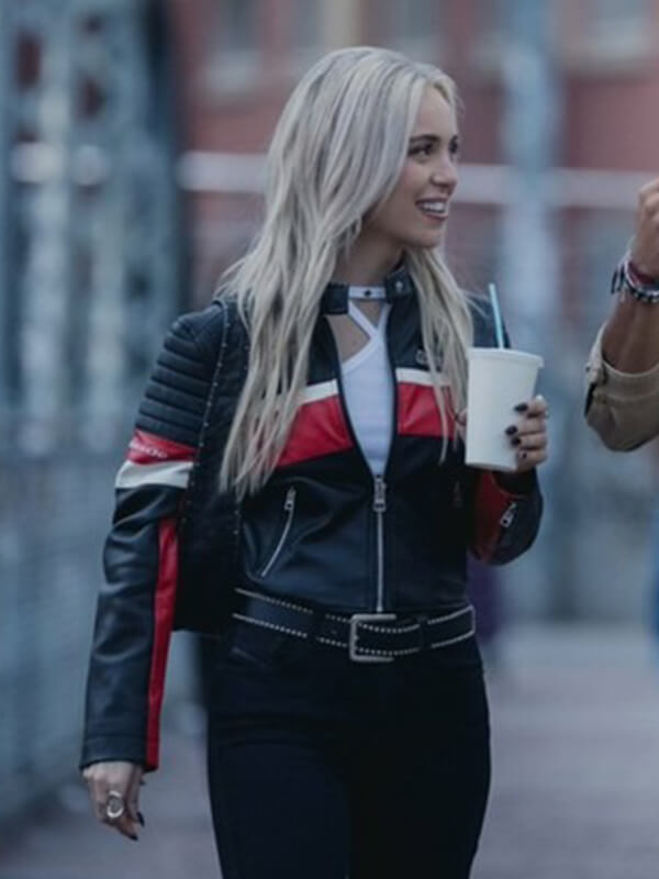 Desiree Popper Idolos 2026 Biker Leather Jacket