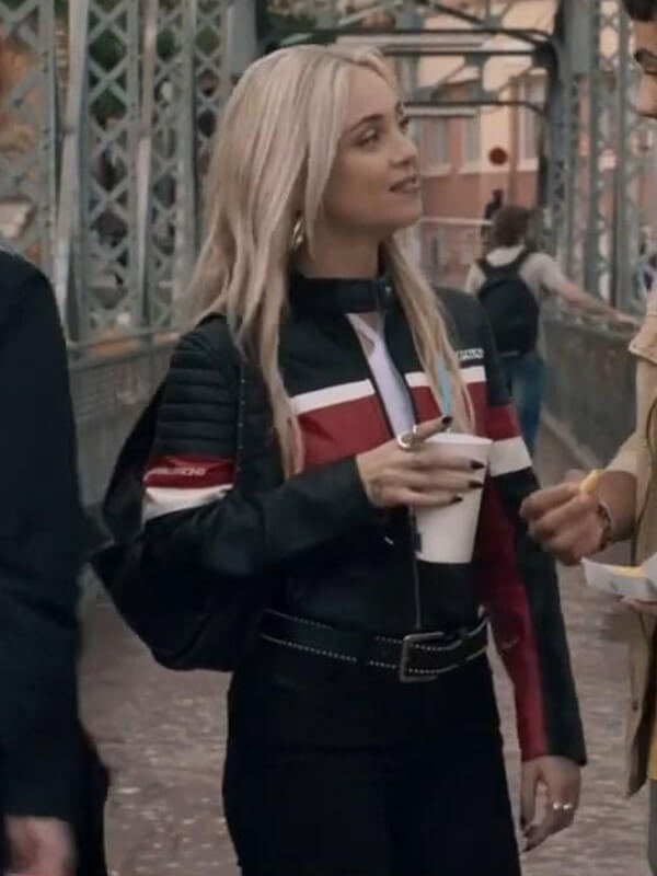 Desiree Popper Idolos 2026 Biker Leather Jacket