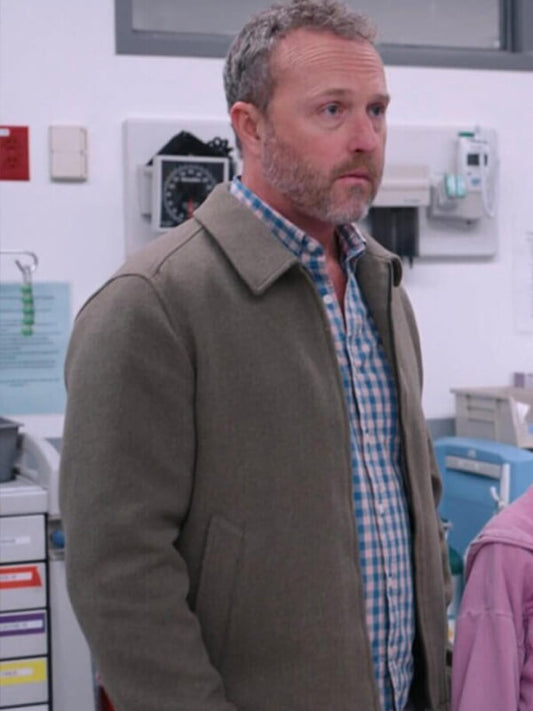 Devon Gummersall The Pitt 2025 Larry Edwards Wool Jacket