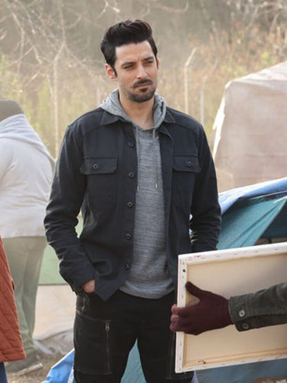 Dhan Rana Found S01 Karan Oberoi Black Cotton Jacket