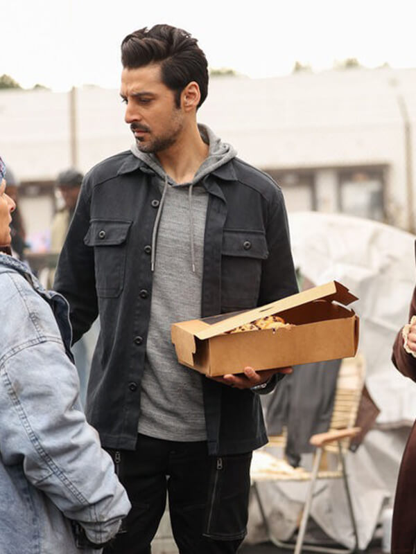 Dhan Rana Found S01 Karan Oberoi Black Cotton Jacket