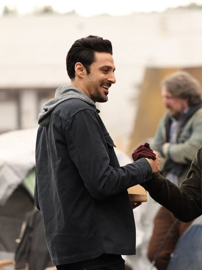 Dhan Rana Found S01 Karan Oberoi Black Cotton Jacket