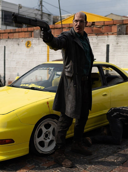 Diablo 2025 Marko Zaror Black Leather Coat