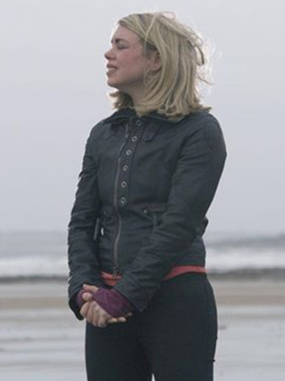 Doctor Who Rose Tyler Black Leather Jacket