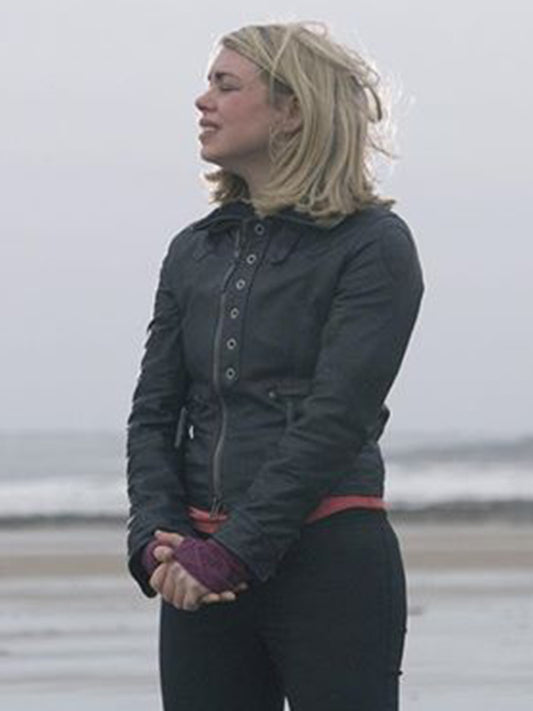 Doctor Who Rose Tyler Black Leather Jacket