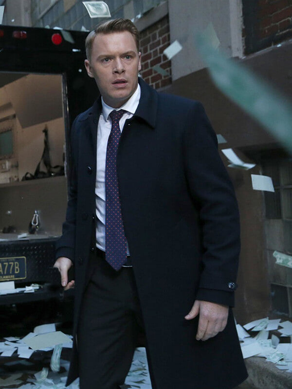 Donald Ressler The Blacklist S01 Black Wool Coat