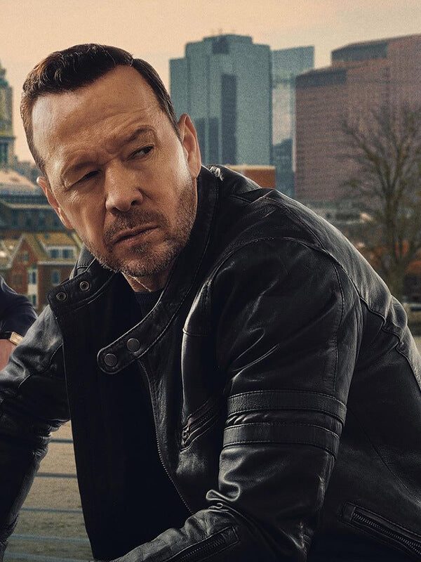 Donnie Wahlberg Boston Blue Black Leather Jacket