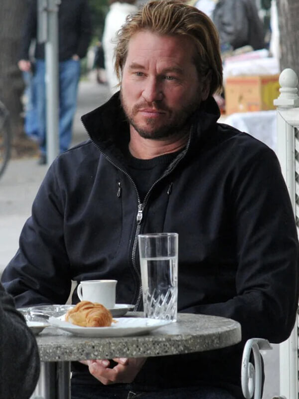 Double Identity Val Kilmer Black Cotton Jacket