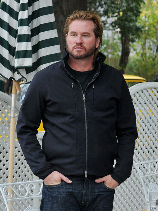 Double Identity Val Kilmer Black Cotton Jacket