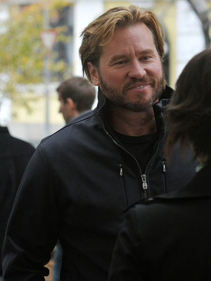 Double Identity Val Kilmer Black Cotton Jacket