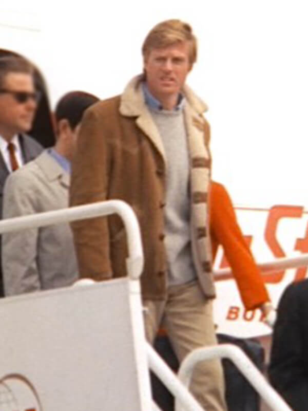 Downhill Racer Robert Redford Brown Shearling Jacket