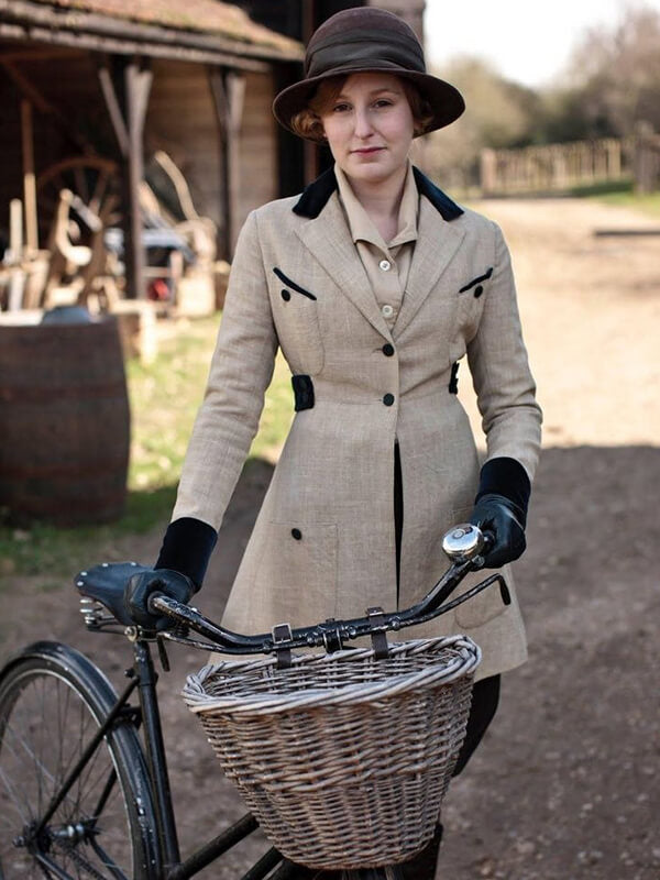 Downton Abbey S01 Lady Edith Crawley Wool Coat