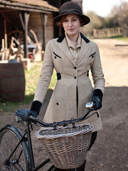 Downton Abbey S01 Lady Edith Crawley Wool Coat