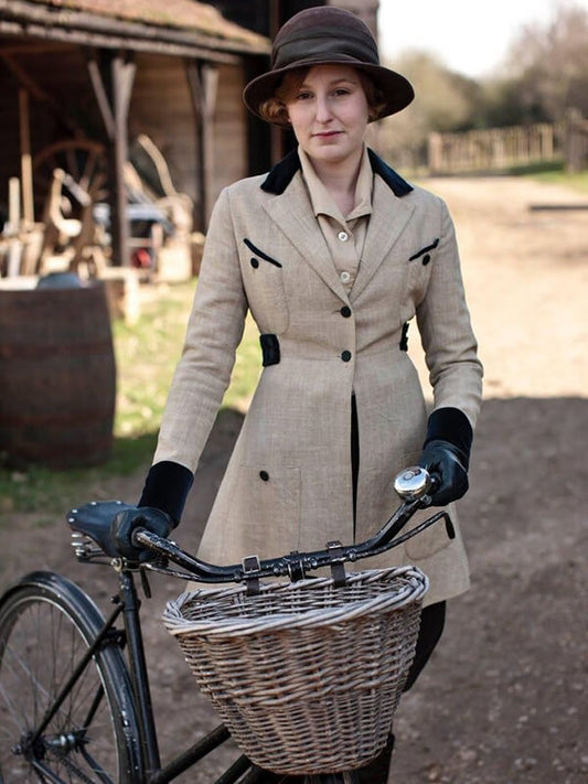 Downton Abbey S01 Lady Edith Crawley Wool Coat