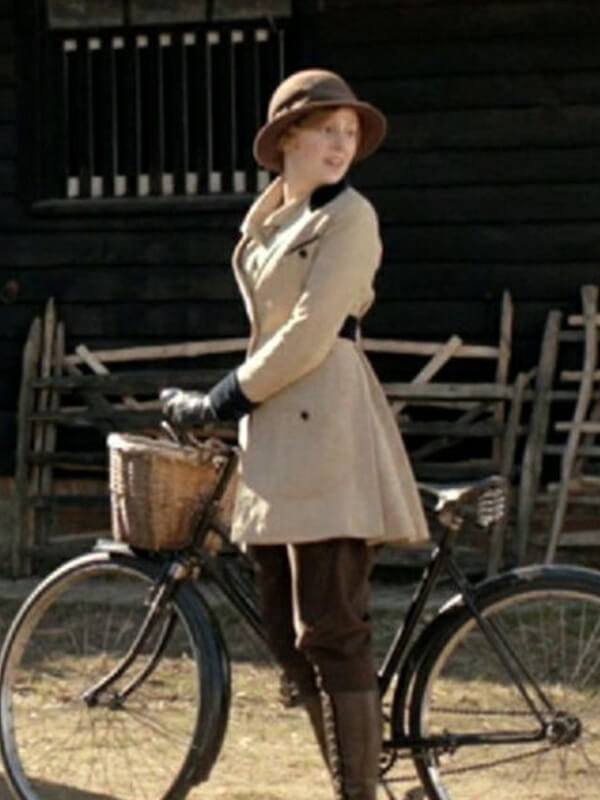Downton Abbey S01 Lady Edith Crawley Wool Coat