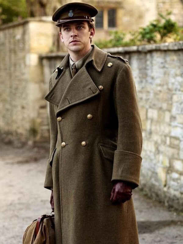 Downton Abbey S02 Matthew Crawley Wool Coat
