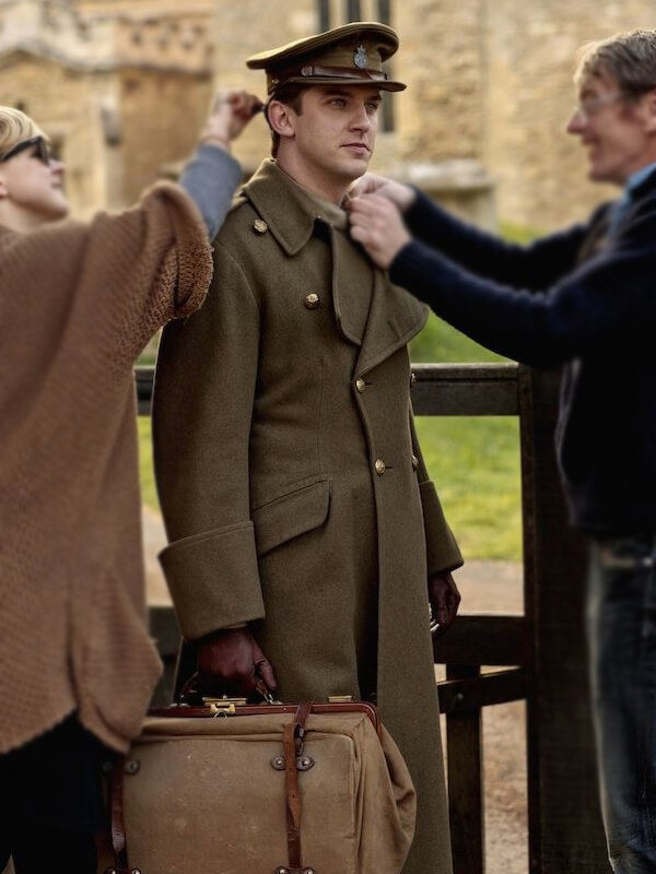 Downton Abbey S02 Matthew Crawley Wool Coat