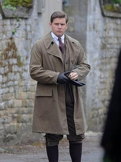 Downton Abbey Tom Branson Brown Cotton Coat