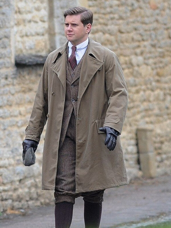 Downton Abbey Tom Branson Brown Cotton Coat