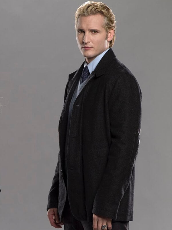 Dr. Carlisle Cullen The Twilight Saga Black Wool Coat