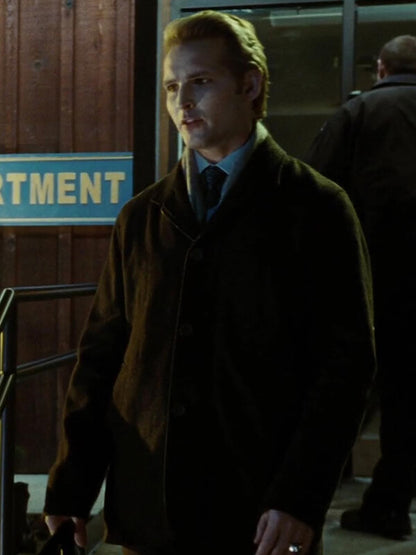 Dr. Carlisle Cullen The Twilight Saga Black Wool Coat