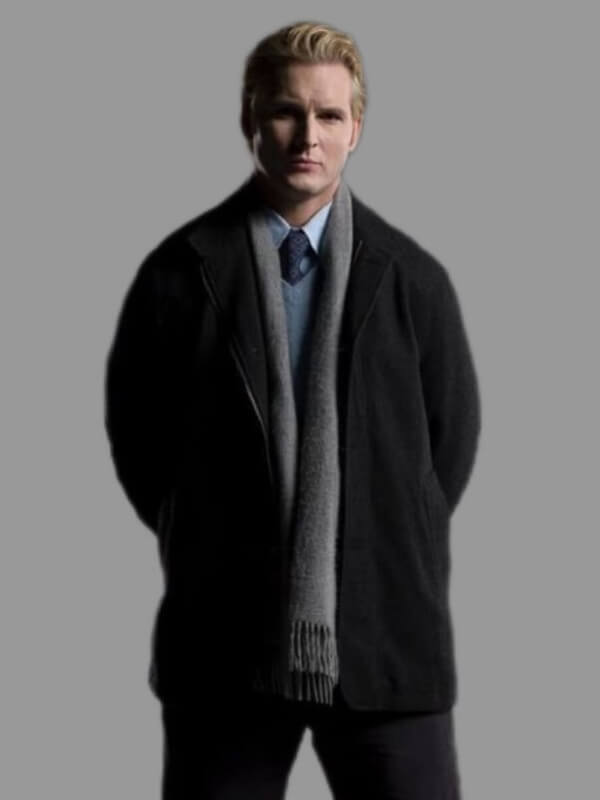 Dr. Carlisle Cullen The Twilight Saga Black Wool Coat