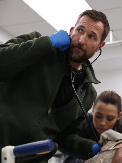 Dr. Michael The Pitt S01 Noah Wyle Wool Jacket