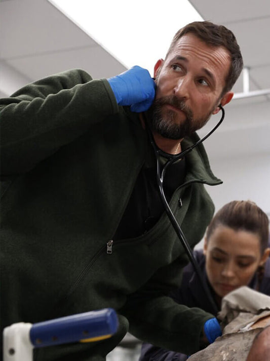 Dr. Michael The Pitt S01 Noah Wyle Wool Jacket