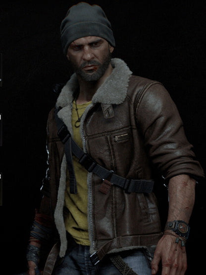 Dying Light The Beast Bruiser Brown Shearling Jacket