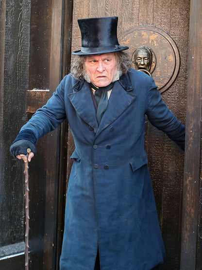 Ebenezer A Christmas Carol 2026 Johnny Deep Wool Coat
