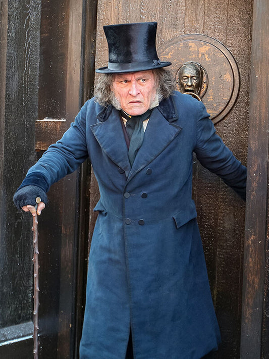Ebenezer A Christmas Carol 2026 Johnny Deep Wool Coat