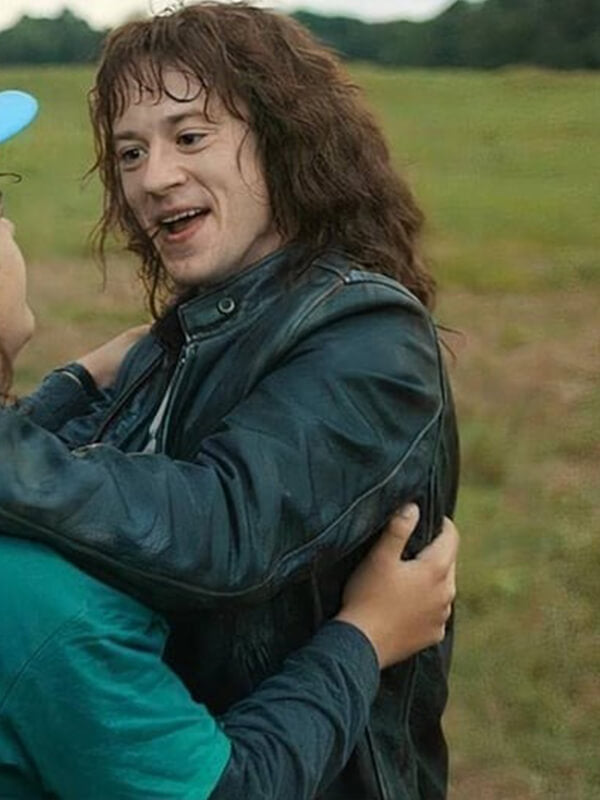 Eddie Munson Stranger Things Black Leather Jacket