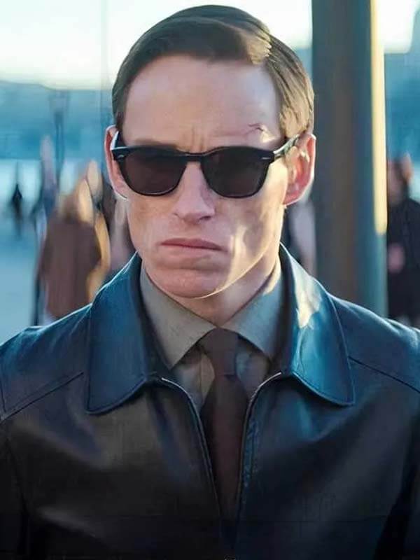 Eddie Redmayne The Day of the Jackal S01 Leather Jacket