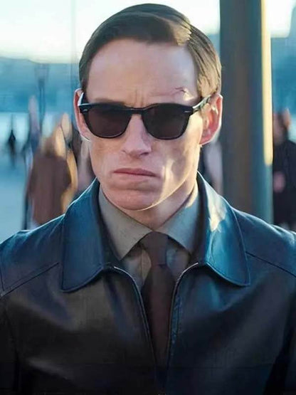 Eddie Redmayne The Day of the Jackal S01 Leather Jacket