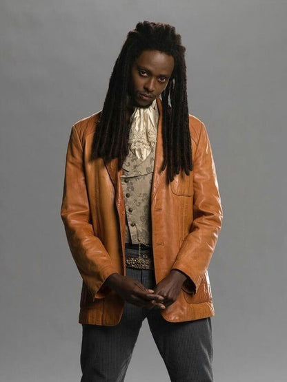 Edi Gathegi Twilight Laurent Orange Leather Jacket