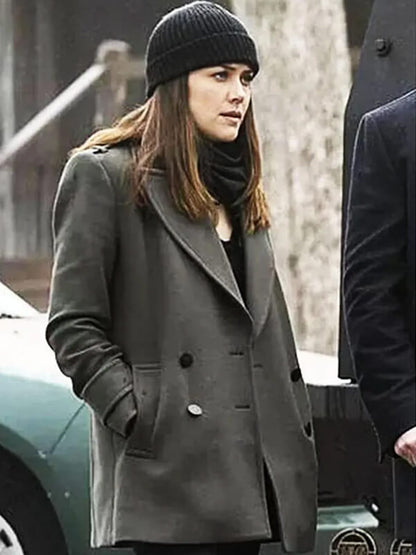 Elizabeth Keen The Blacklist Gray Wool Coat
