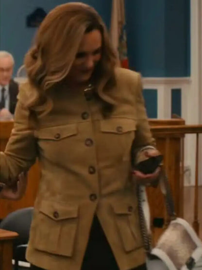 Elizabeth Perkins Big Mistakes S01 Brown Suede Jacket
