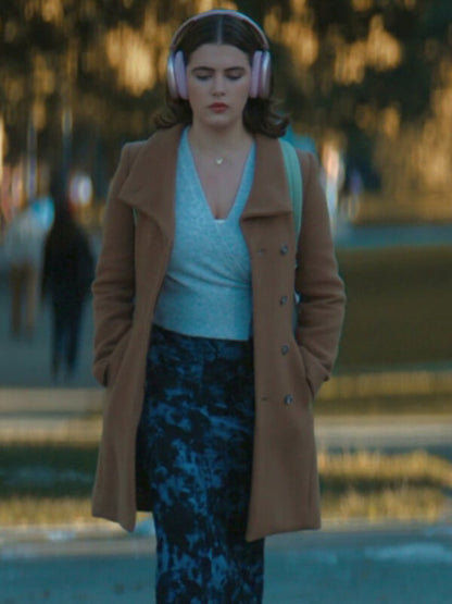 Ella Bright Off Campus S01 Brown Wool Jacket